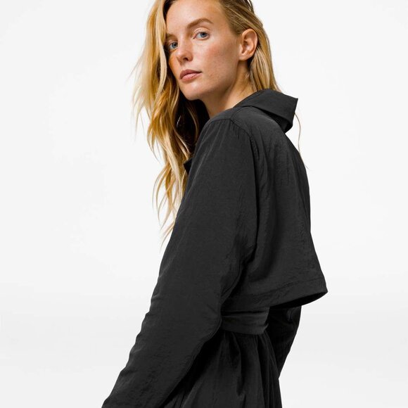 lululemon athletica Black Trench Coat - Picture 5 of 15